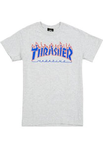Thrasher Patriot Flame T-shirt Ash Grey