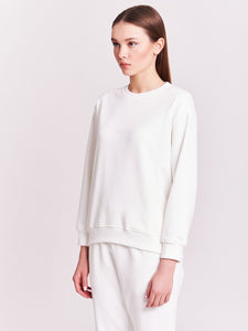 Vicolo Logo Sweatshirt White Rh0071