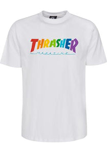 Thrasher Rainbow Mag 144855 T-shirt White