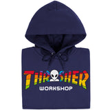Thrasher x Alien Workshop AWS Spectrum Hoodie Navy Blue